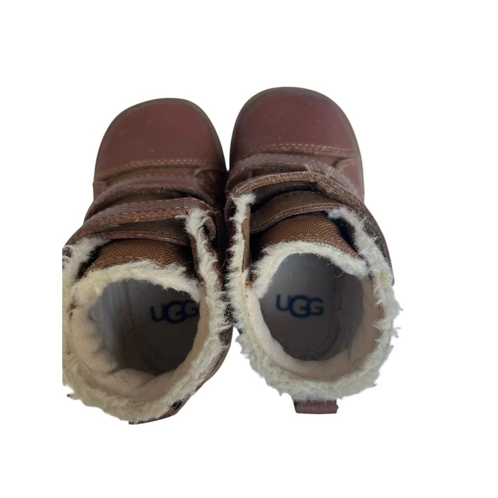 UGG Baby RENNON II SNEAKERS 1143651I CHESTNUT Suede Boots 04/05 In Box 12-18 Mon